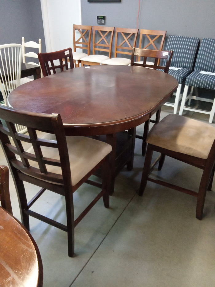 60"W 5-Piece Counter Height Dining Set