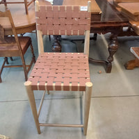 19"W Bar Stool with Webbed Seat and Back