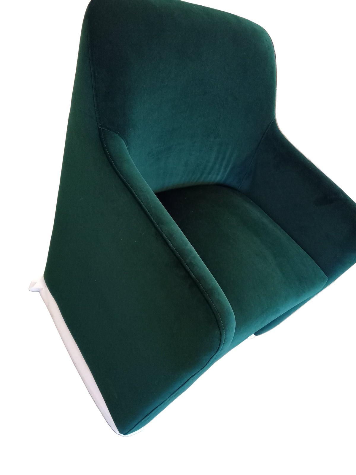 25.5"W Green Velvet Brand New Chair