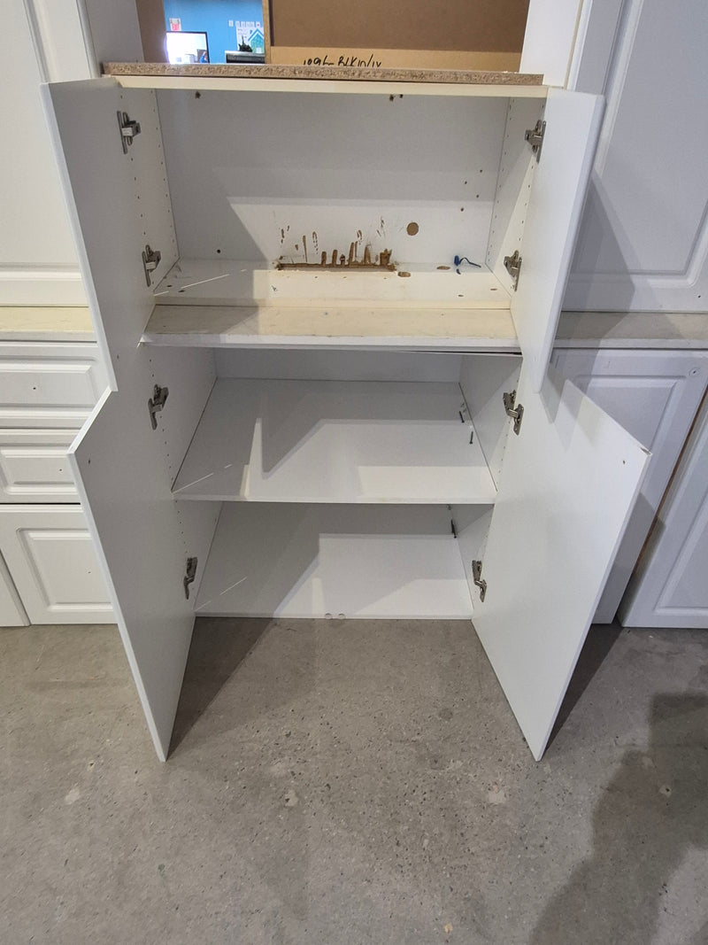 White Thermofoil Cabinet Set