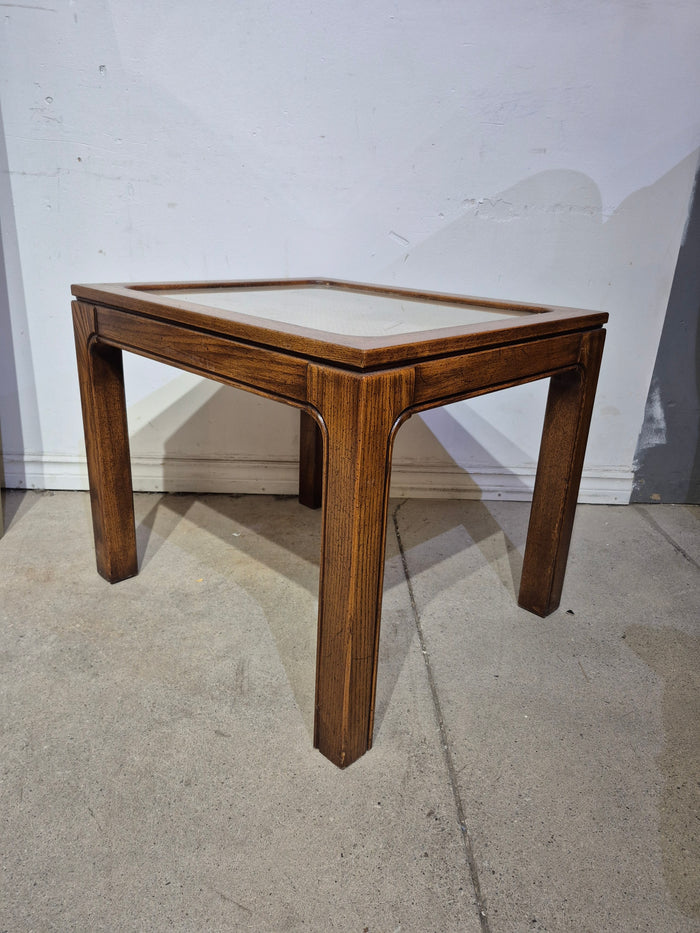 Cane Top Side Table