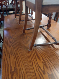 73"W Solid Wood Dining Set with 7 Pieces