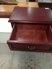 25"W Wood Nightstand With 3-Drawers