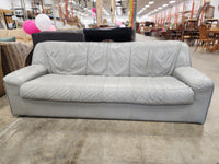 Light Grey Faux Leather Sofa