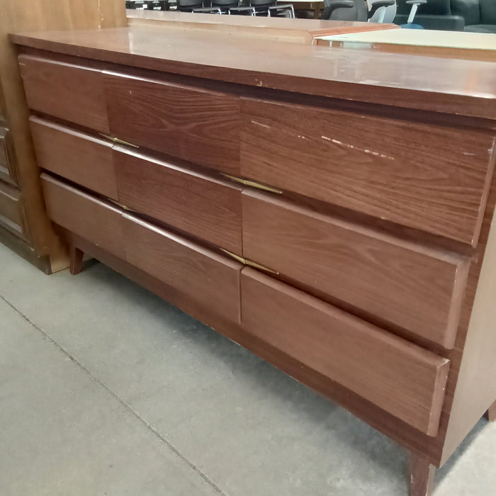 58"W Modern Style Dresser with Nine Drawers