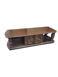 Rustic Oak Low Tv Stand