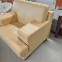 47"W Modern Leather Armchair