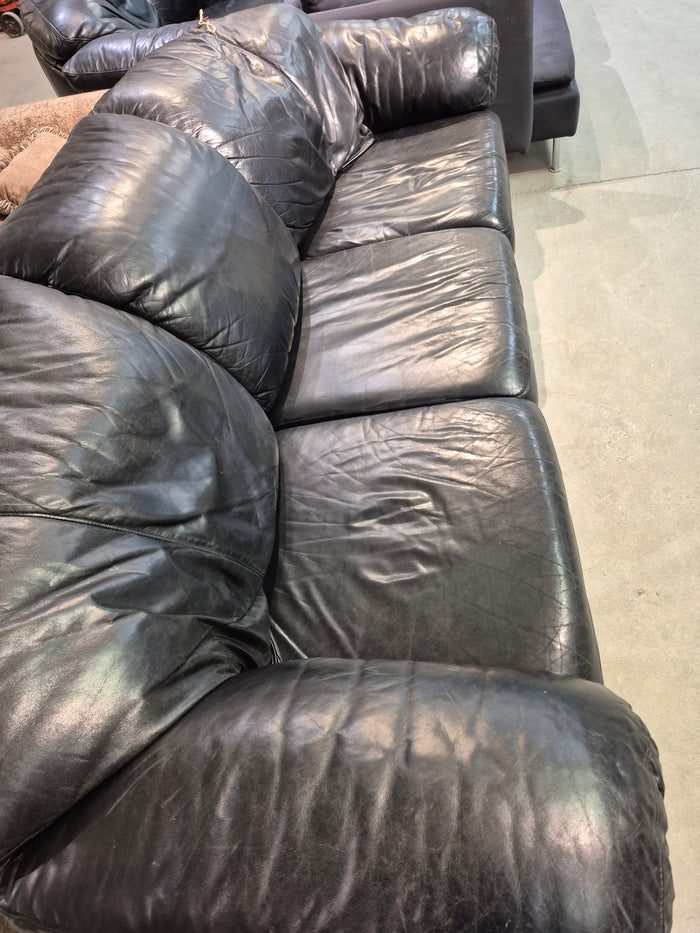 Black Leather Sofa