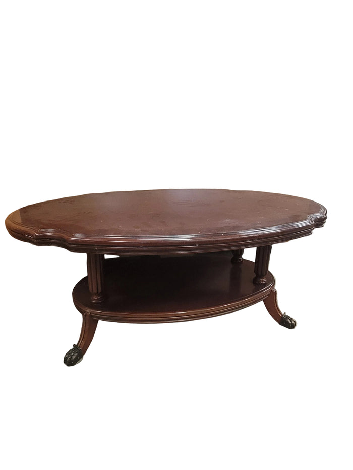 Duncan Phyfe-Style Oval Coffee Table
