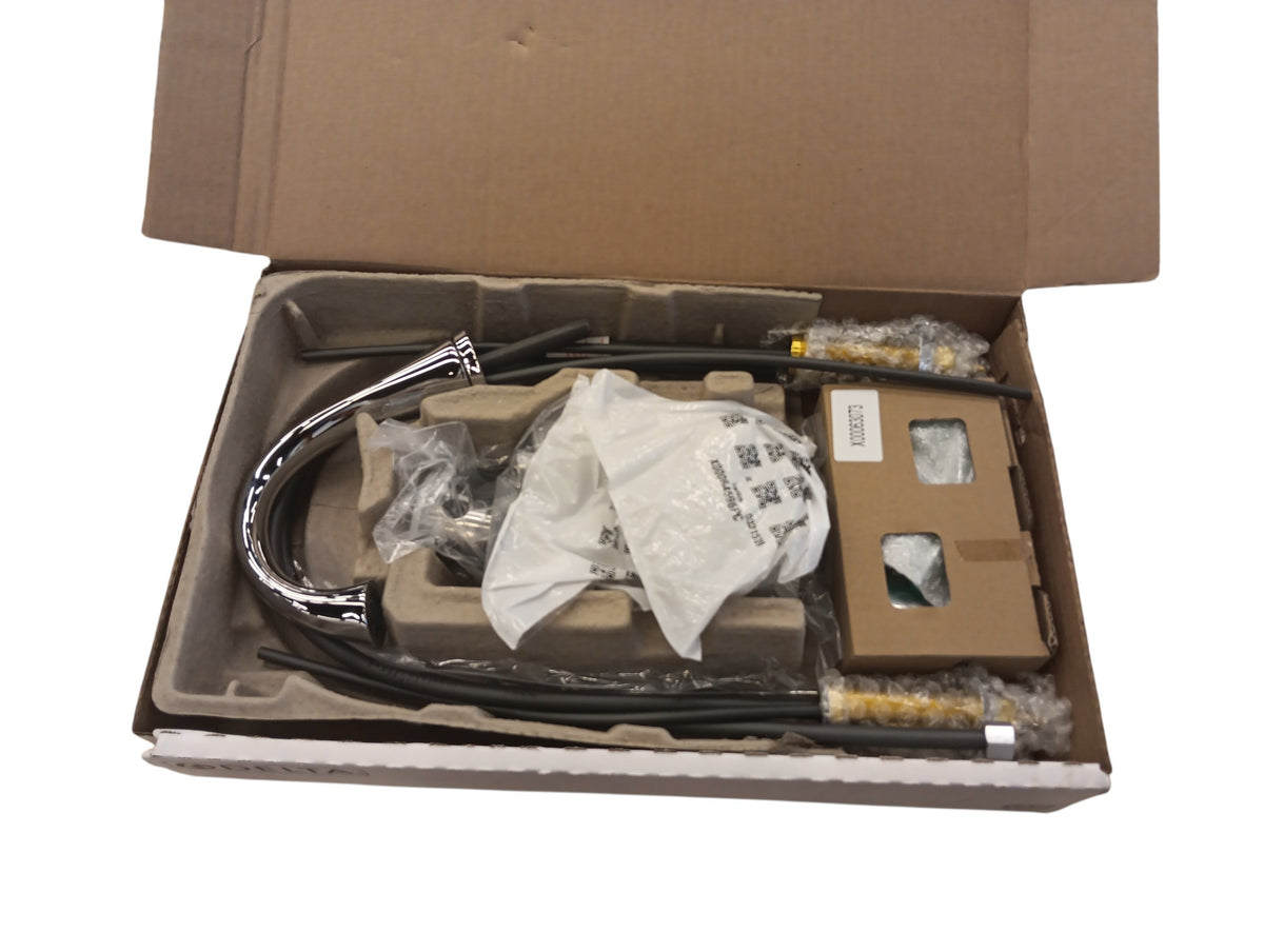 Delta 2 Handle Mid Arc Bathroom Sink Faucet