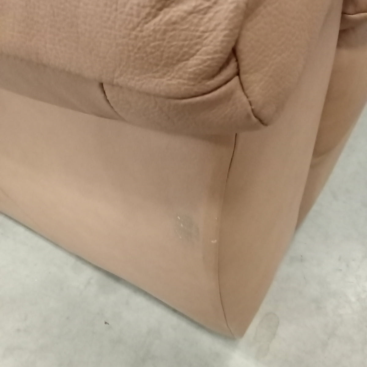 64"W Leather Love Seat in Brown