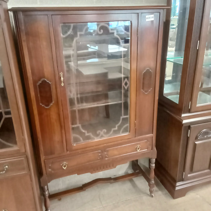38"W Vintage Display Cabinet