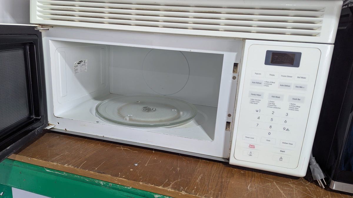 30"W White Samsung OTR Microwave