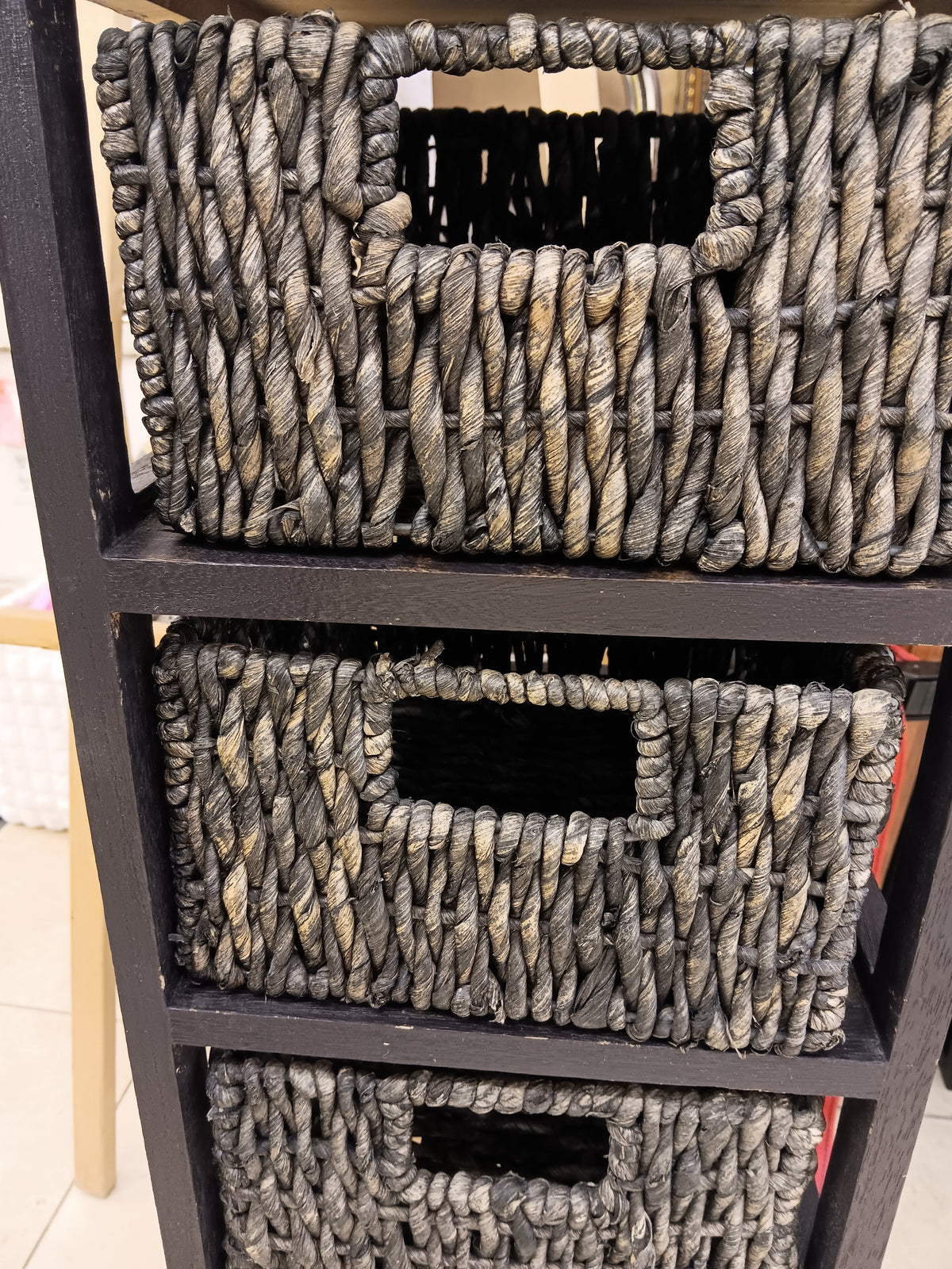 Rustic 5 Drawer Storage Tower
