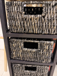 Rustic 5 Drawer Storage Tower
