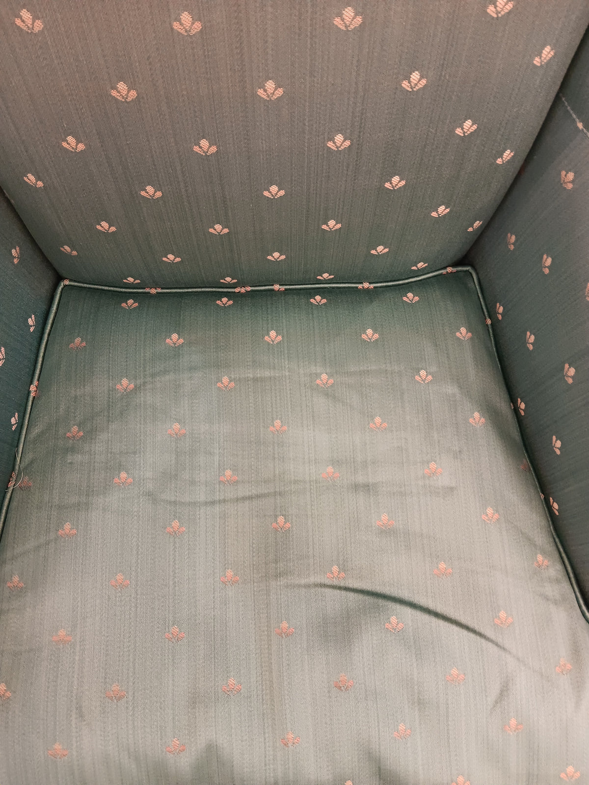 Vintage Damask Wingback Accent Chair