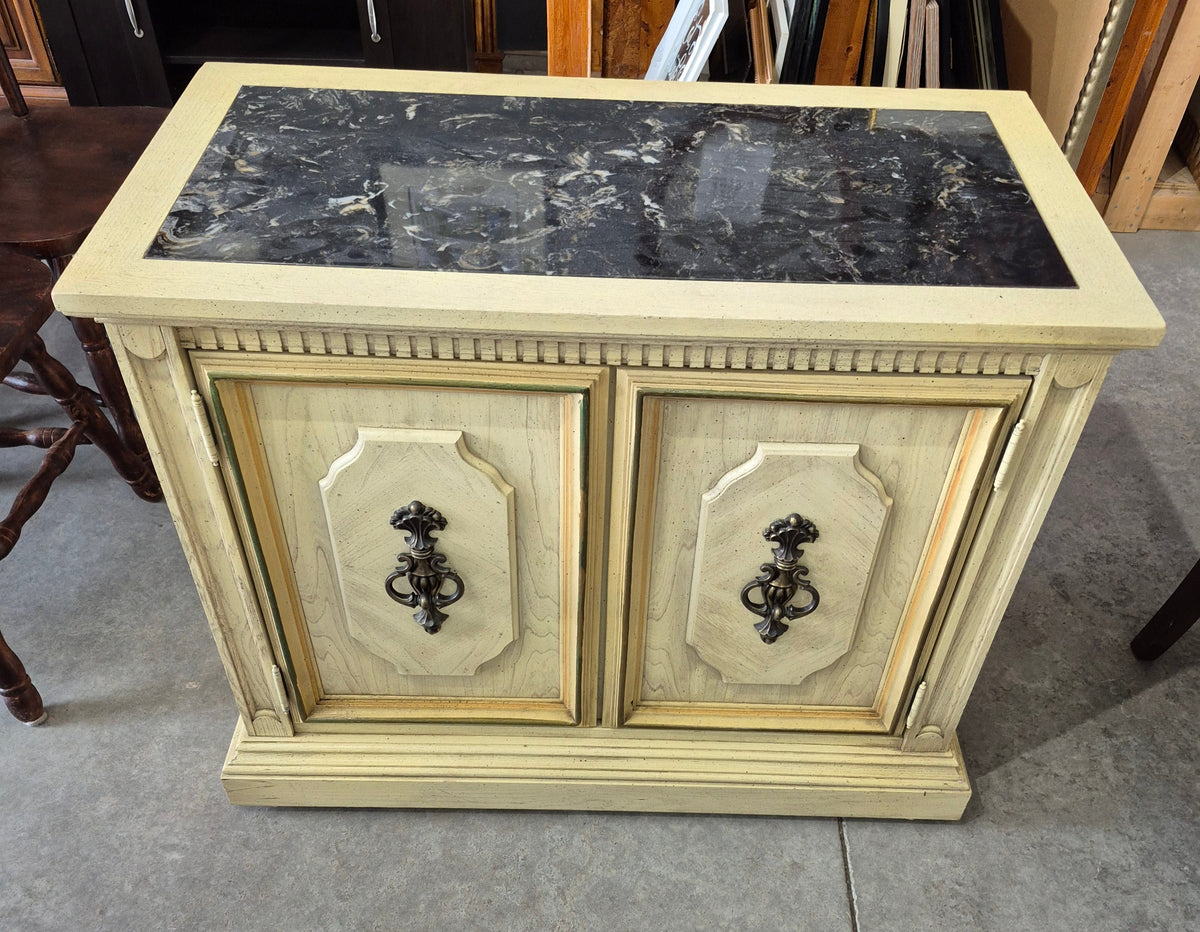 2-Door Credenza with Stone Top