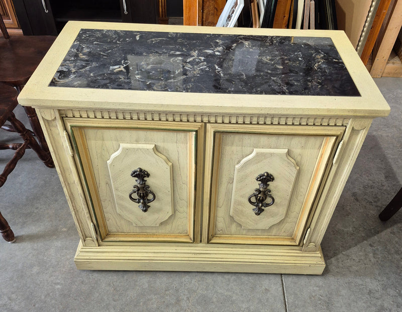 2-Door Credenza with Stone Top