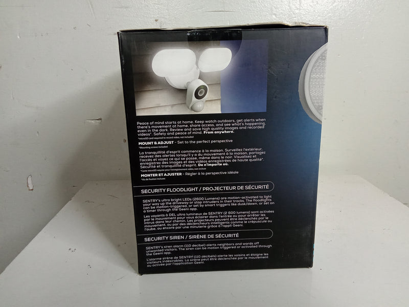 Motion Sensor Smart Floodlight Camera 1080p HD - White
