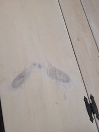 Heart Cut-Out White Washed Storage Chest