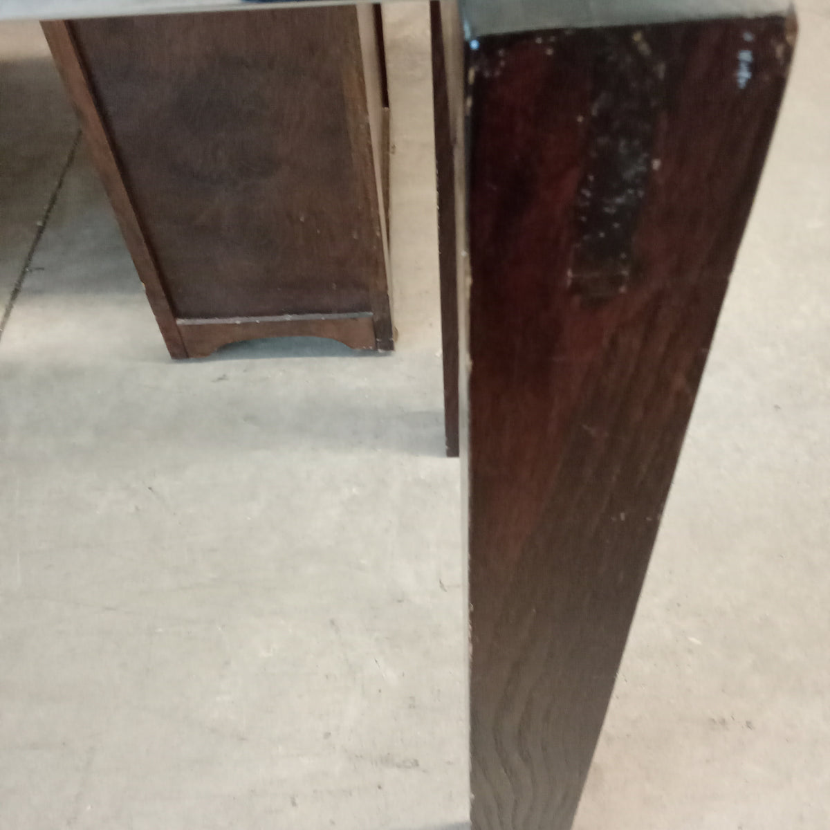 48.5"W Frosted Glass Console Table