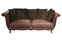 Vintage Style Brown Love Seat