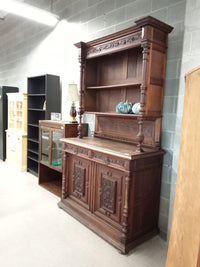 53"W Solid Wood Sideboard with Hutch