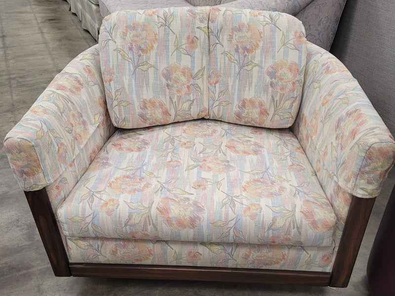 Pastel Floral Patterned Armchairs