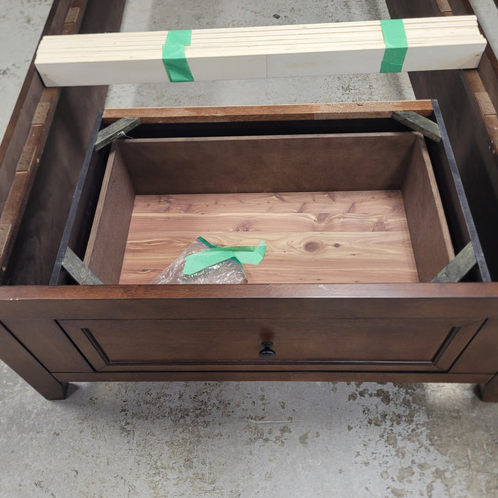 41"W Twin Bed Frame with Storage