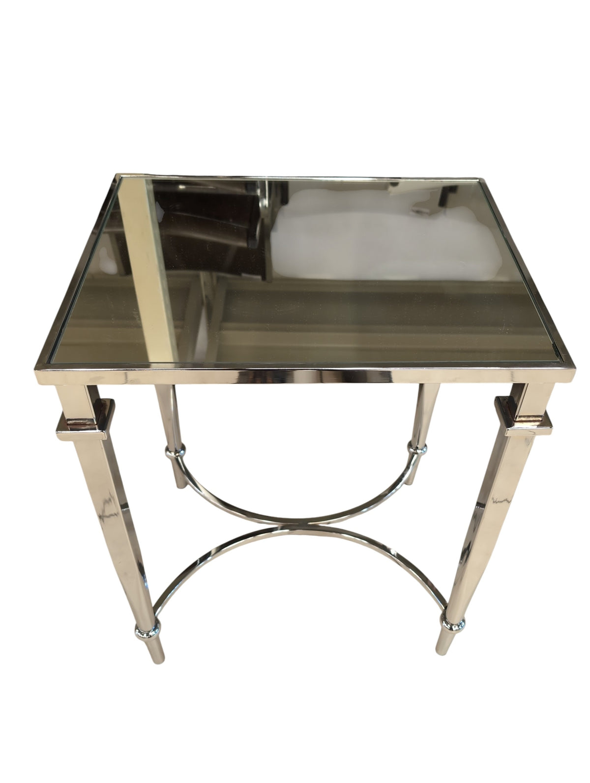 Glass Top Side Table