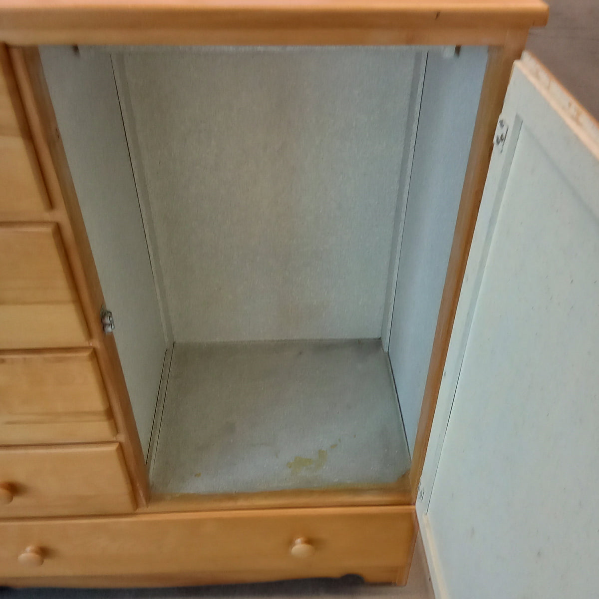 36.5"W Pine Armoire