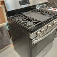 30"W Four Burner Gas Stove with Centre Griddle
