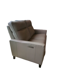 Cream Power Recliner Loveseat