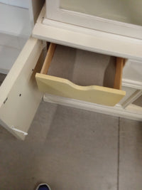 42"W 2-Piece Vintage White Buffet/Hutch