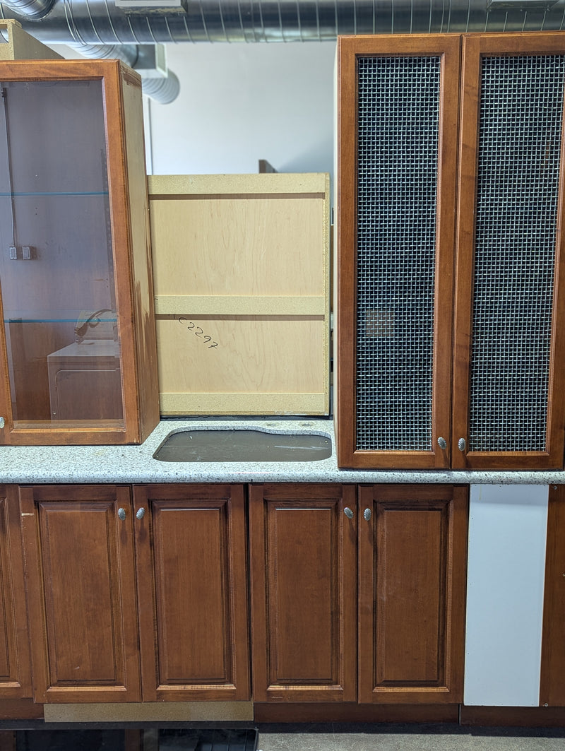 Medium Brown Kitchen (4 Upper & 9 Base Cabinets)