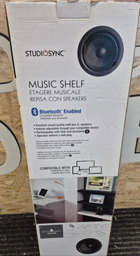 StudioSync 31.5"W x 9.25"D x 1.75"H  Bluetooth Music Shelf