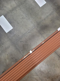 Pencil Reed Rattan Glass Top Coffee Table