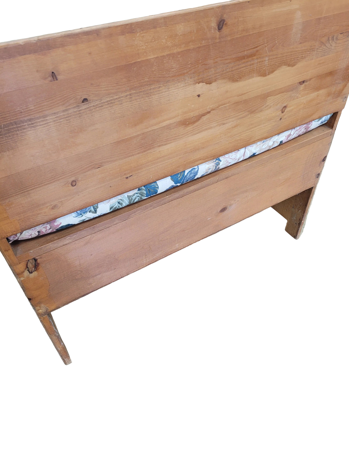 Small Pine Entryway Bench With Storage