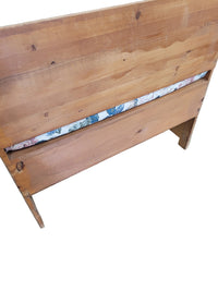 Small Pine Entryway Bench With Storage