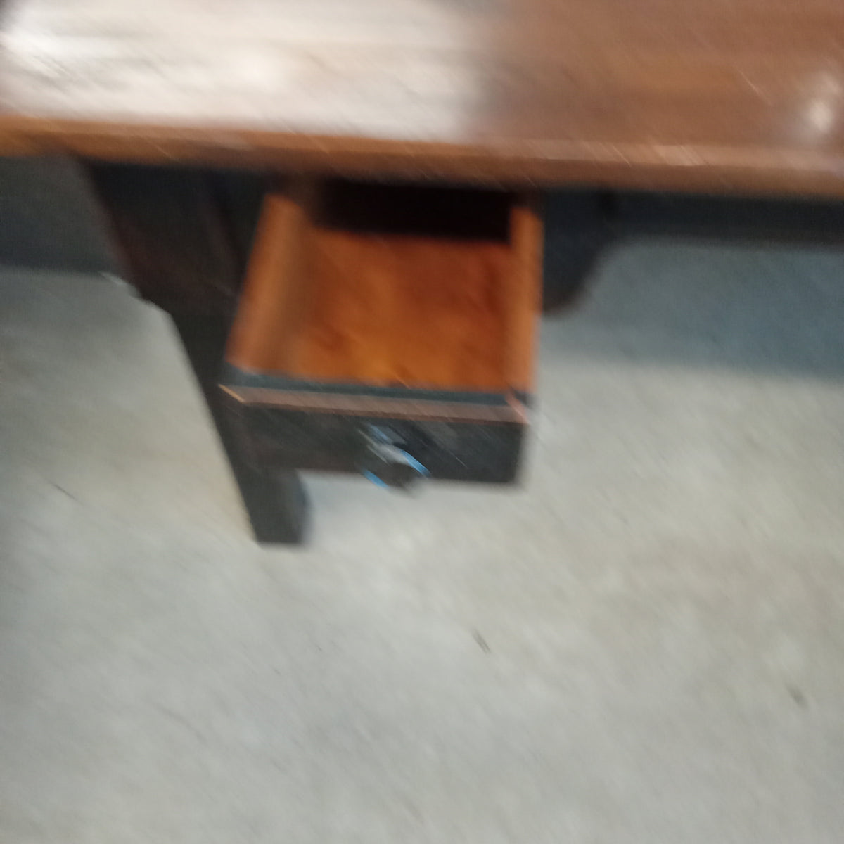 60"W Three Drawer Desk - Knotty Pine