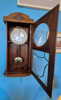 Vintage 1930's Mauthe German Wall Clock