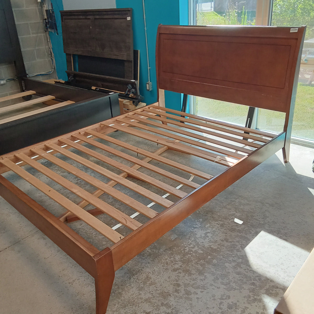64"W Wooden Queen Bed Frame