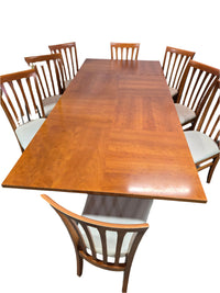 Teak Dining Table with 8 Chairs