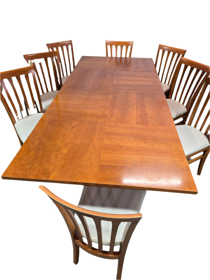 Teak Dining Table with 8 Chairs