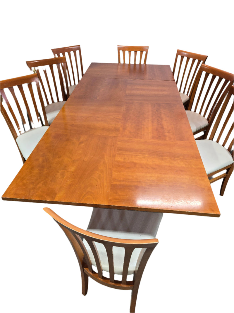 Teak Dining Table with 8 Chairs