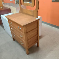 32"W 3-Drawer Dresser with Mirror