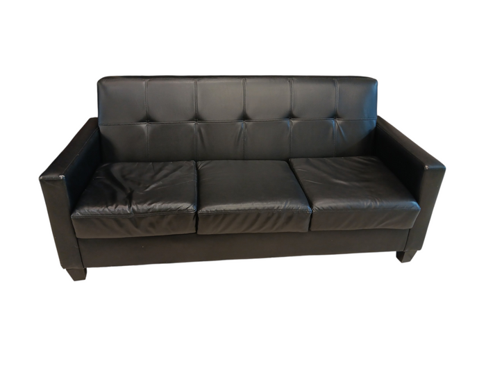 Vantage: Faux Leather Sofa