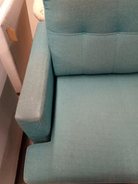 80"W 2-Piece Sectional Sofa in Aquamarine