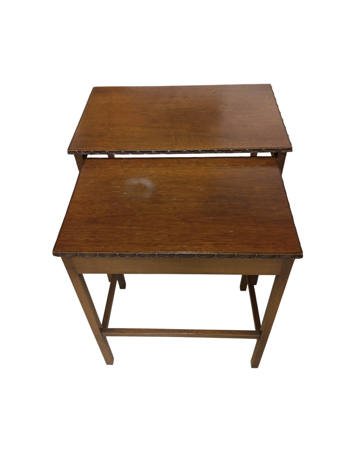 Pair of Walnut Nesting Tables