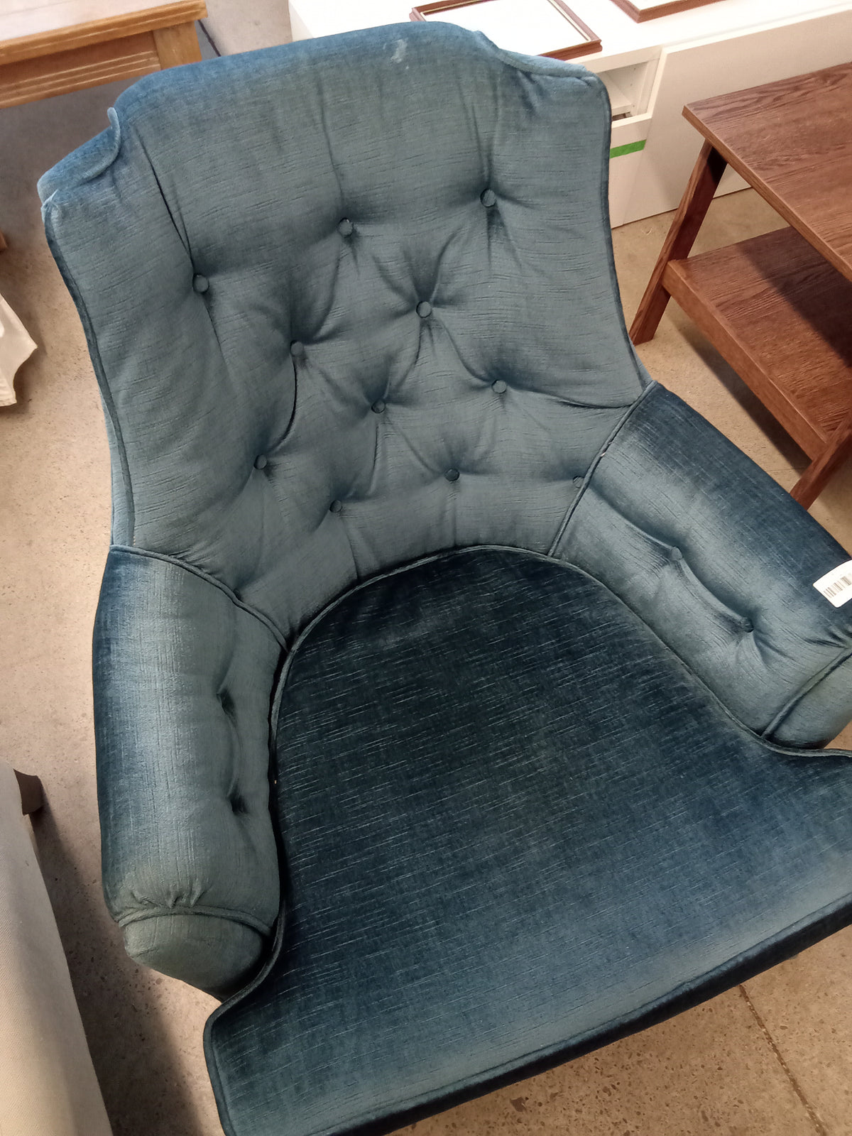 28"W Blue Accent Chair